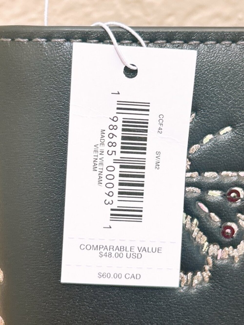 NWT Coach Notebook With Butterfly Print CCF42 black color - Picture 9 of 9